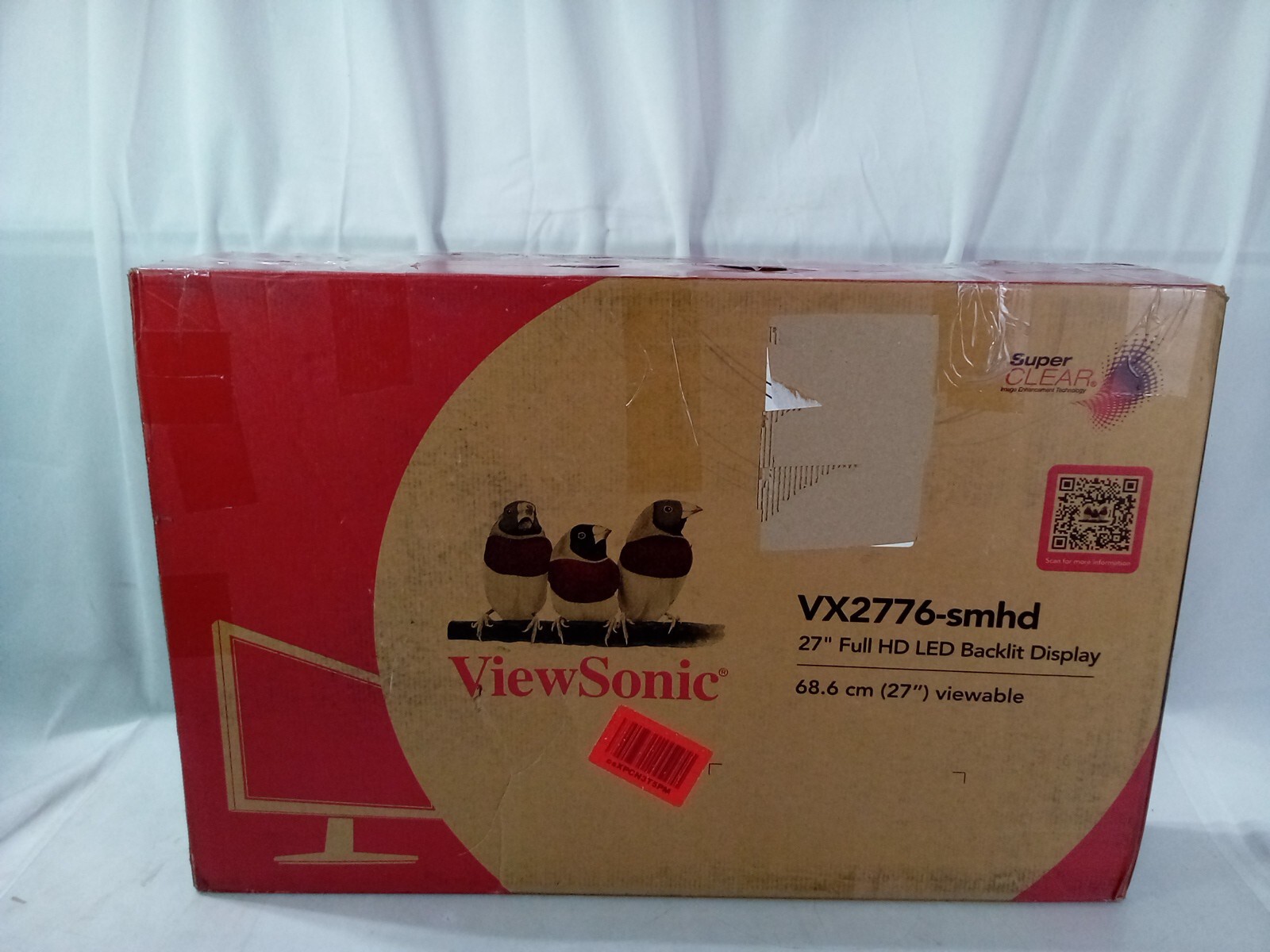 ViewSonic VX2776-SMHD 27" FULL HD LED BACKLIT DISPLAY 68.6 CM (27") VIEWABLE