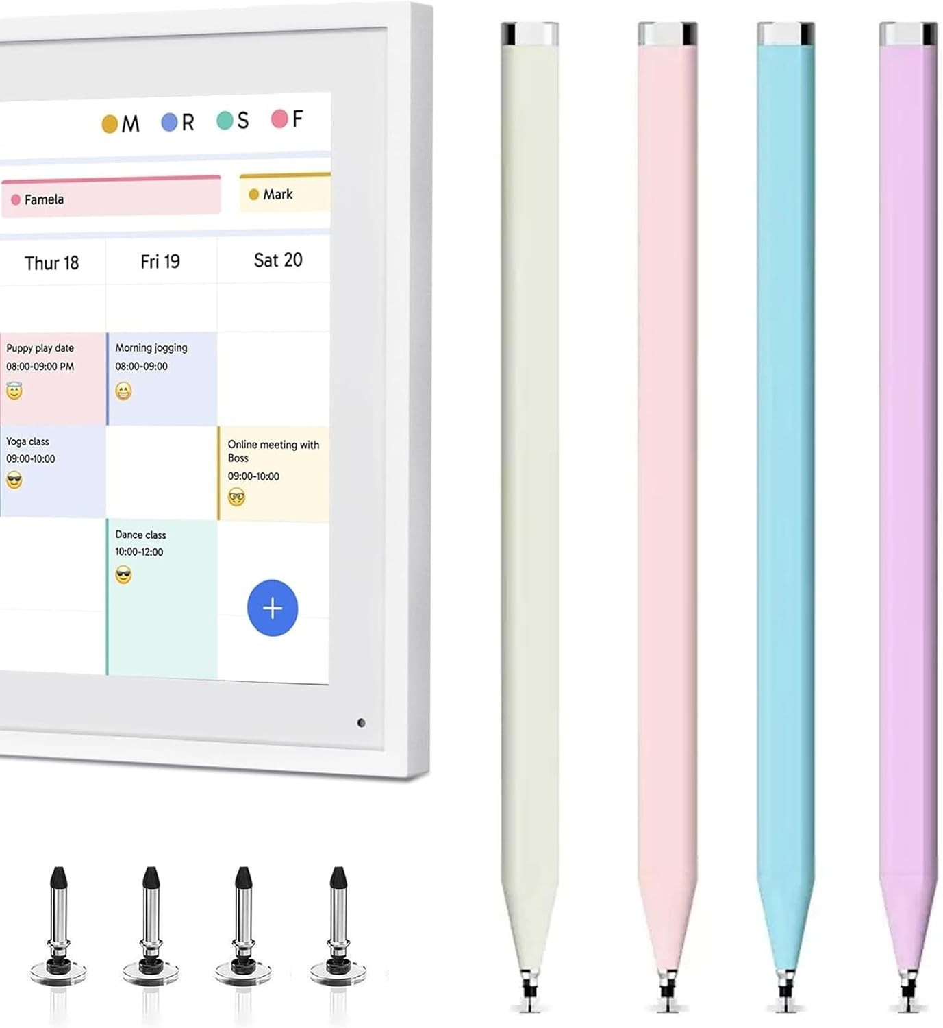 4 PCS Stylus Pen for Skylight 15 Inch Calendar Customized Pen Compatible