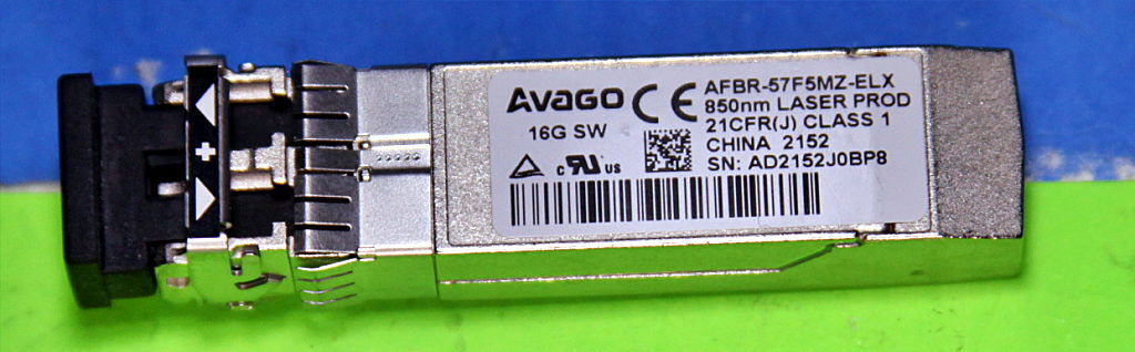 Avago AFBR-57F5MZ-ELX 16GB 850nm SFP+ Optical Transceiver Module