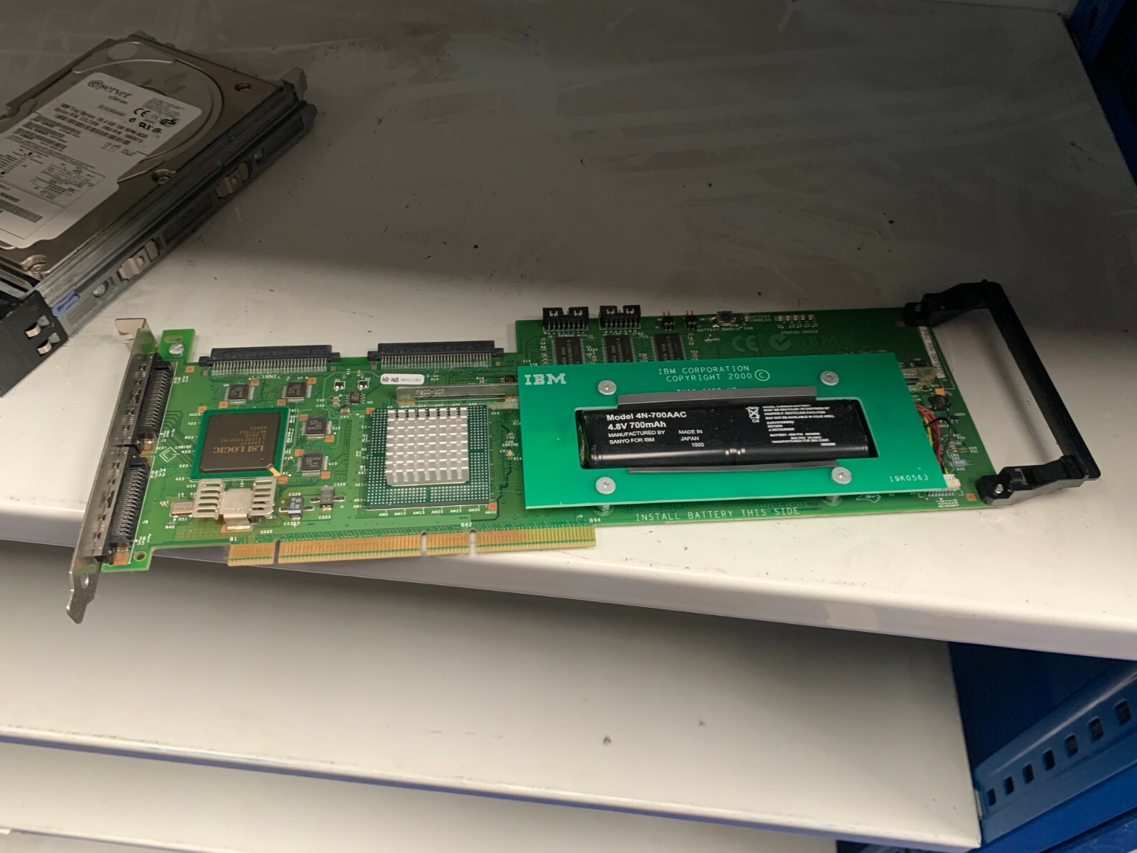 IBM ServeRaid 4Mx Dual Channel U160 SCSI Storage Controller Card Battery 06P5737