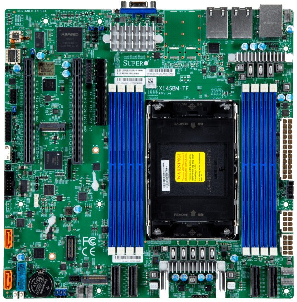 SuperMicro X14SBM-TF Motherboard - Birch Stream, UP, GNR/SRF-SP, LGA4710