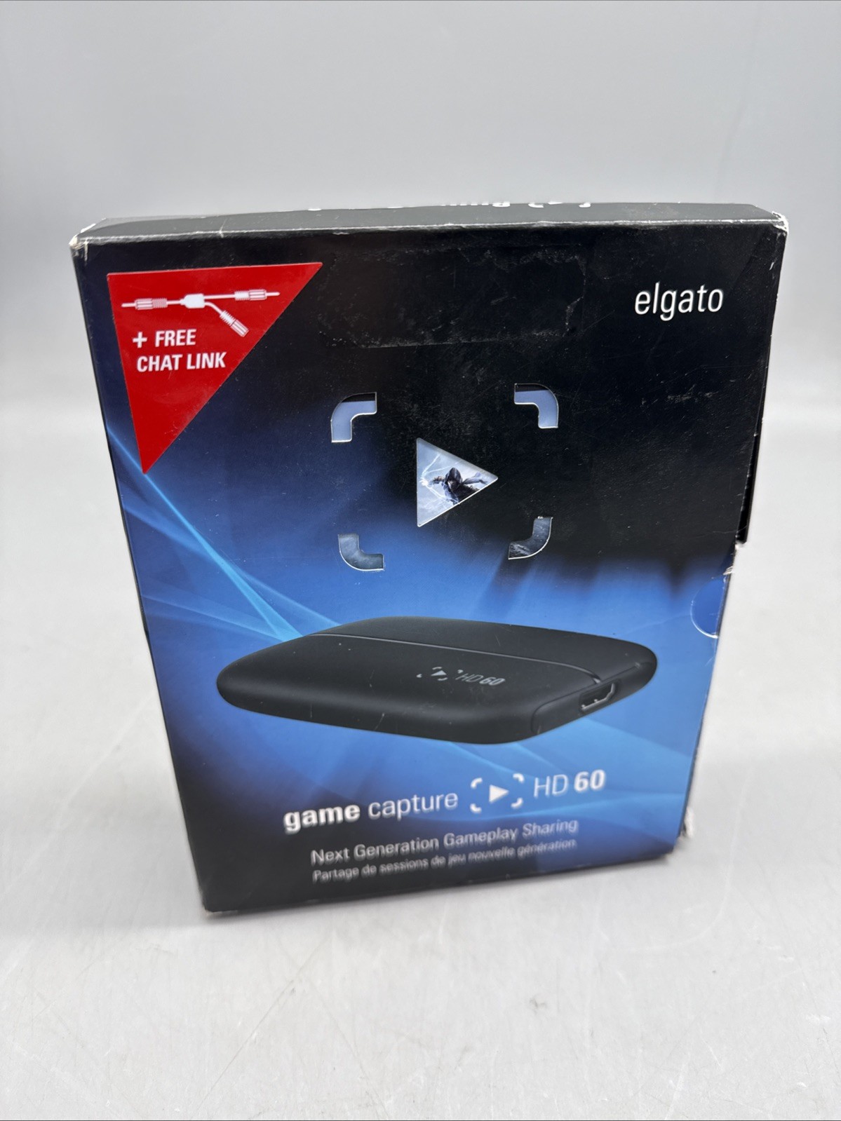 Elgato Game Capture HD60 1080p 60fps External Video Capture Card - Box & Cords
