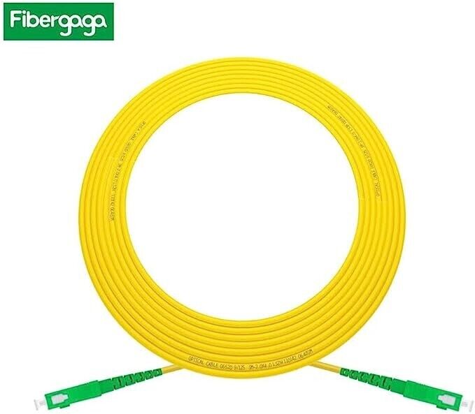  Fibergaga-0.5m(1.6ft) OS2 SC/APC to SC/APC Fiber Patch Cable Single Mode