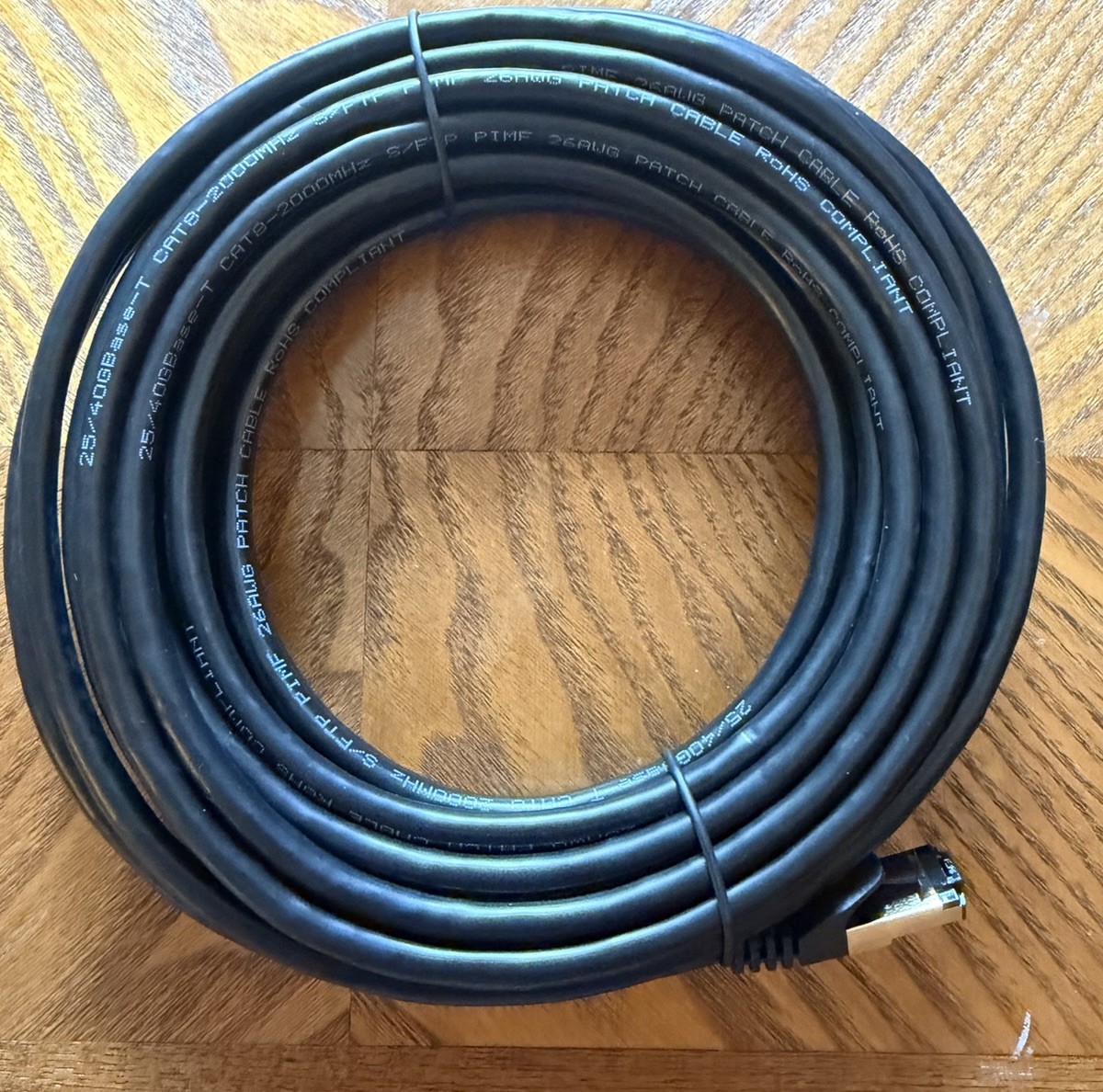 Cat8 Ethernet 30 Ft Black New