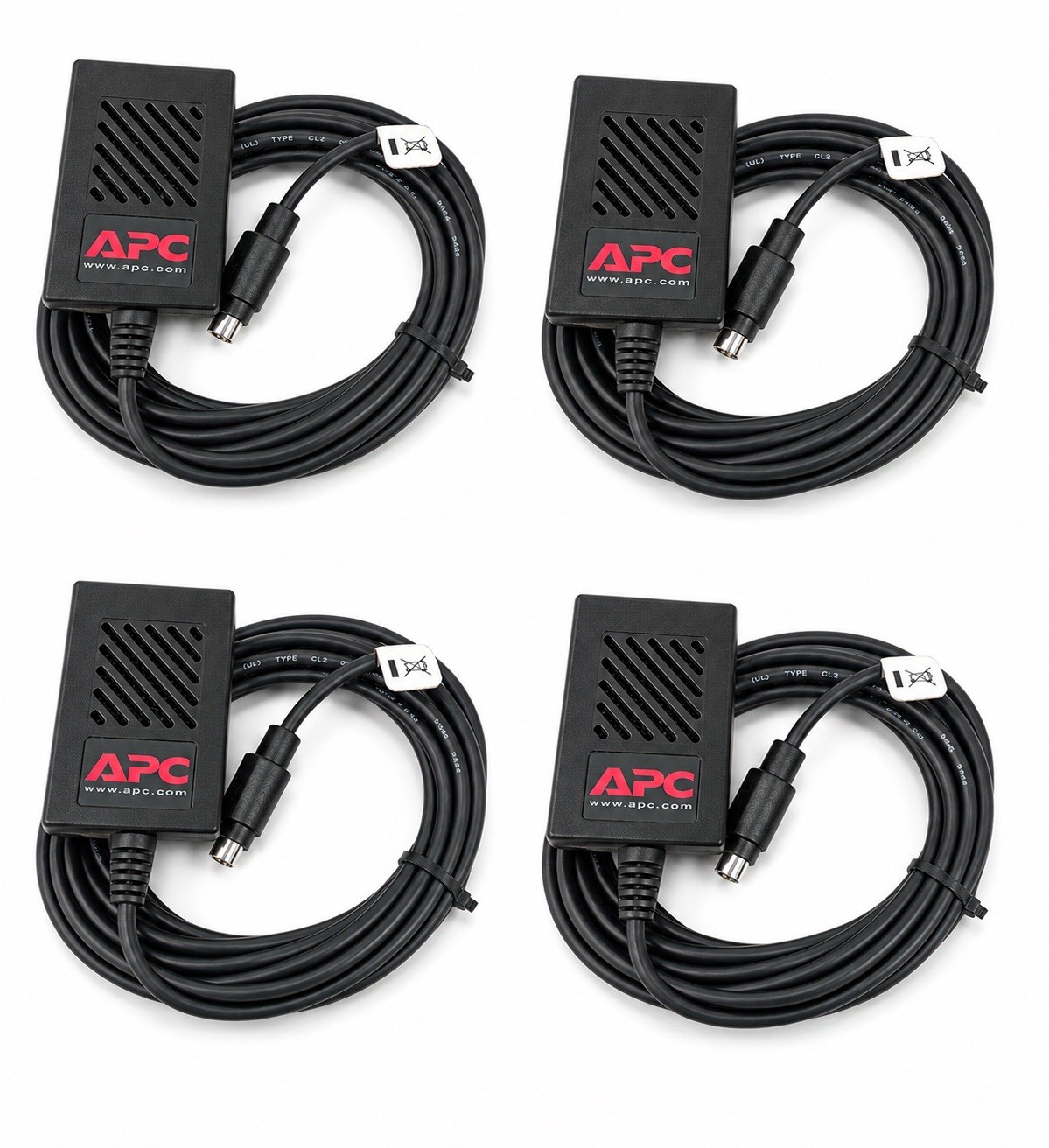 LOT OF 4: APC AP9512THBLK , Temp/Hum Probe ( C1-4D) - NEW