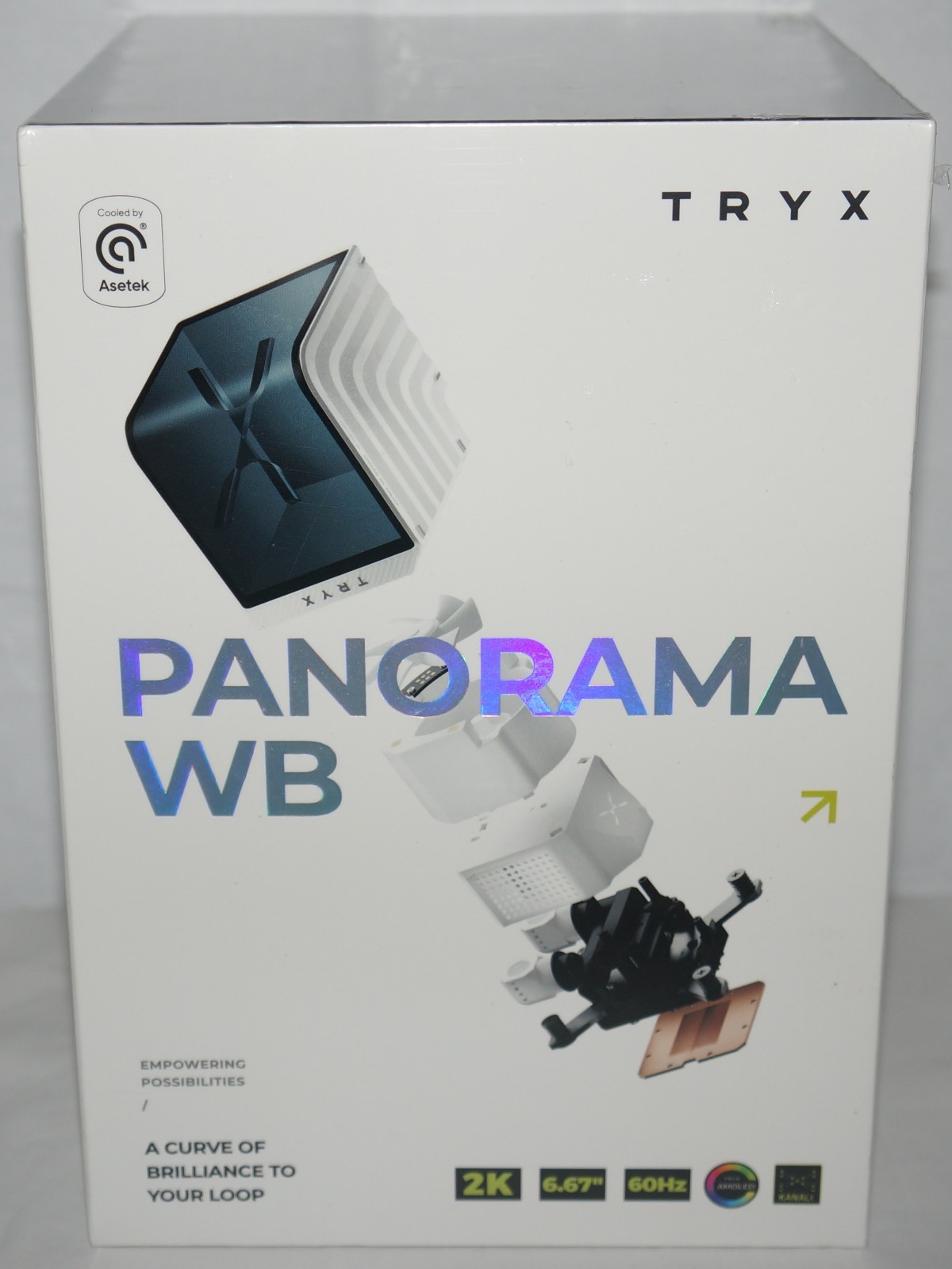 New TRYX PANORAMA WB CPU Water Block, Curved 2K AMOLED Display, Microchannel