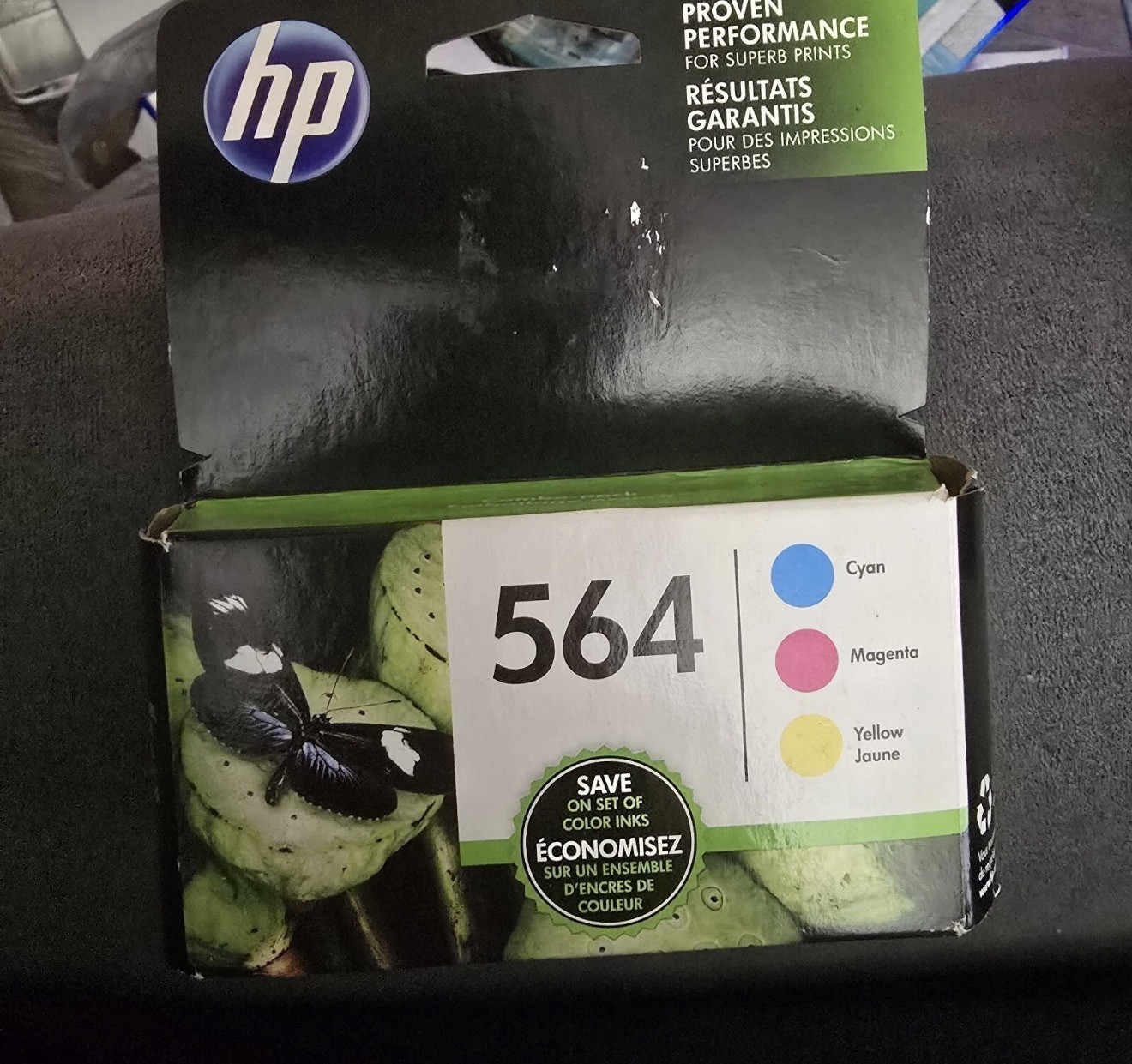 HP Genuine Original 564 Ink Cartridges Cyan Magenta Yellow (Tri-Color) N9H57FN