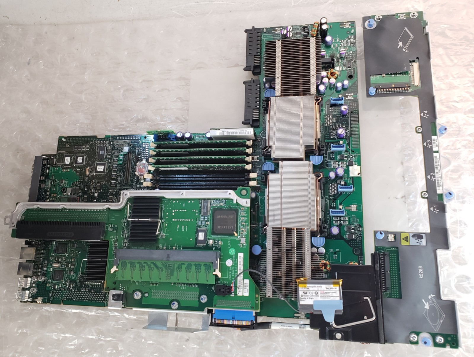 Dell PowerEdge 1850 Server Motherboard w/ 2x Procs+Riser+Backplane+Batt+4x 512MB