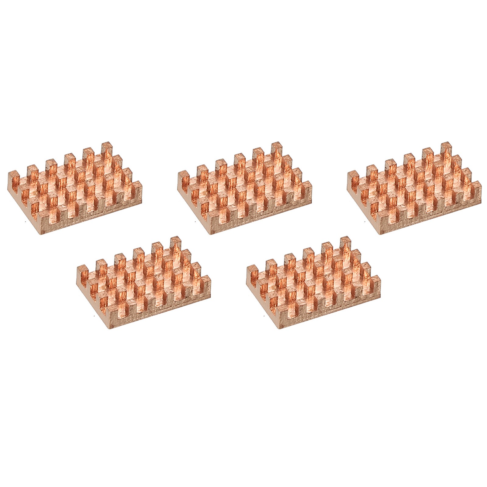 5Pack Heatsink Kit Pure Copper 14x9x3mm for IC MOS with Thermal Pads