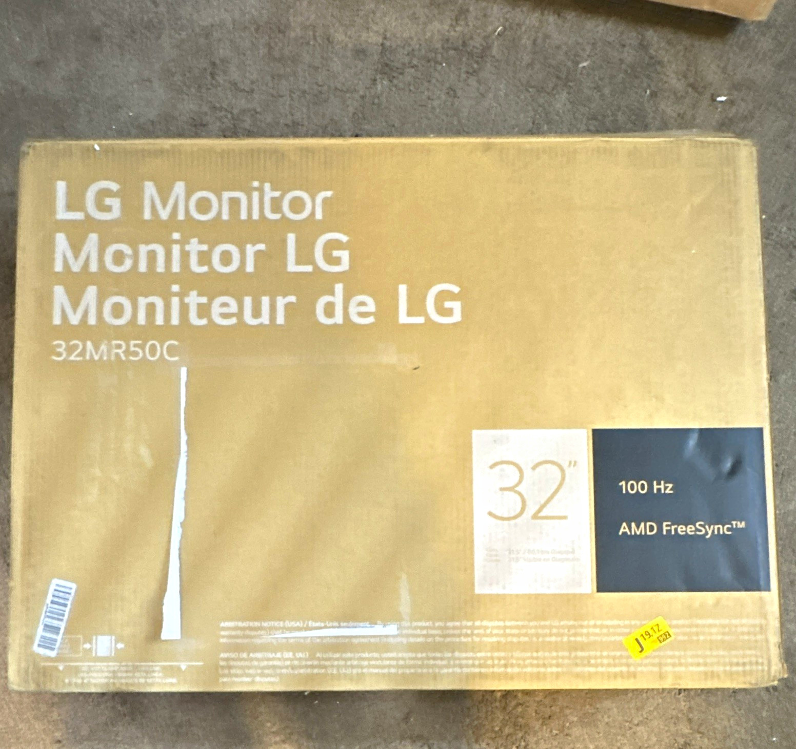 LG 32MR50C 32in Curved VA FHD 1920x1080 100Hz FreeSync HDMI VGA Black