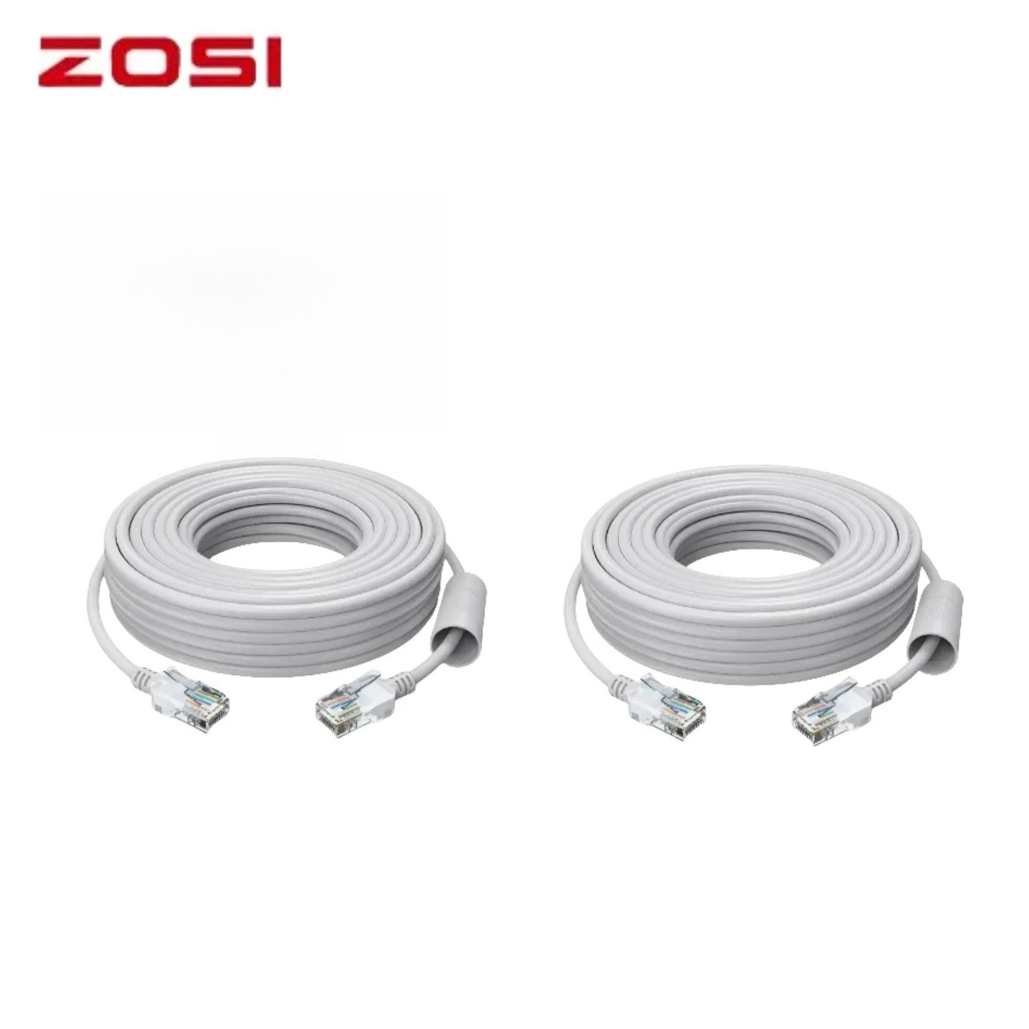 ZOSI 60ft High Speed Cat5e Ethernet Cable  for POE Camera Network RJ45 wire cord