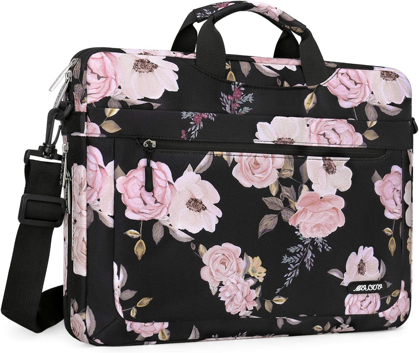 Laptop Shoulder Bag 15.6 inch for MacBook Air 15 inch/Pro 16 inch, Black