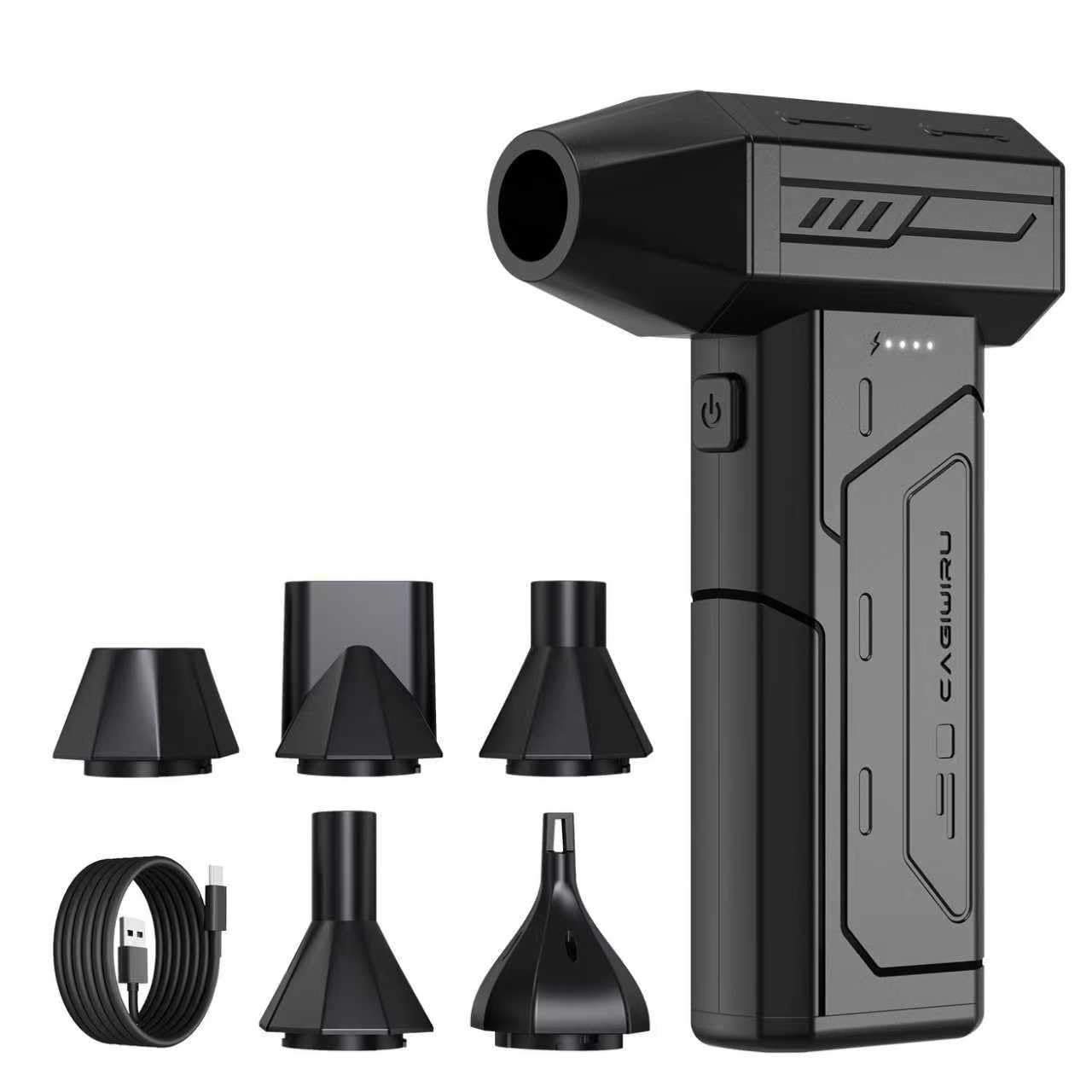 Compressed Air Duster,130000RPM Super Power Cordless Air Duster,Rechargeable ...