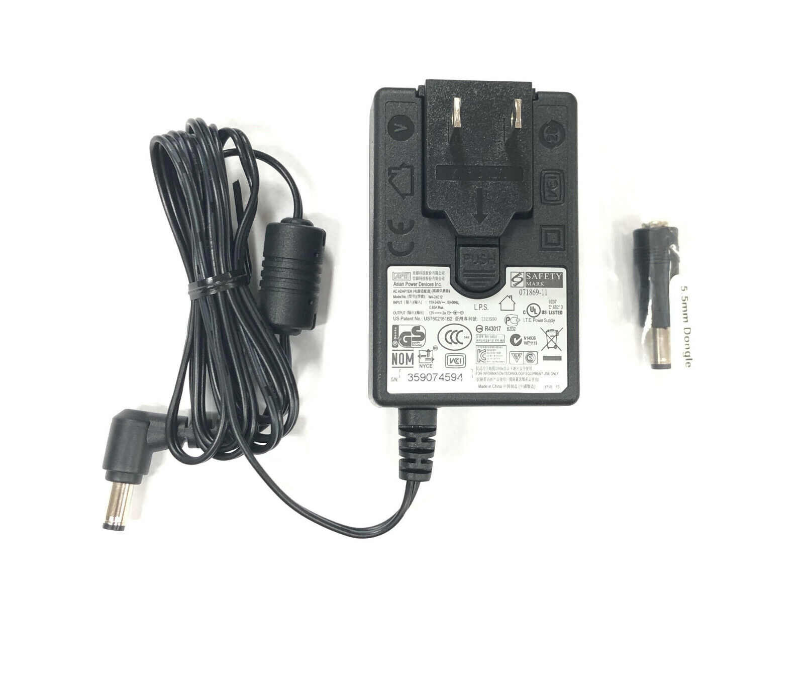 New Geniune ADP AC Adapter WA-24E12 12V For WD My Book Elite: WDBAAH0010HCH