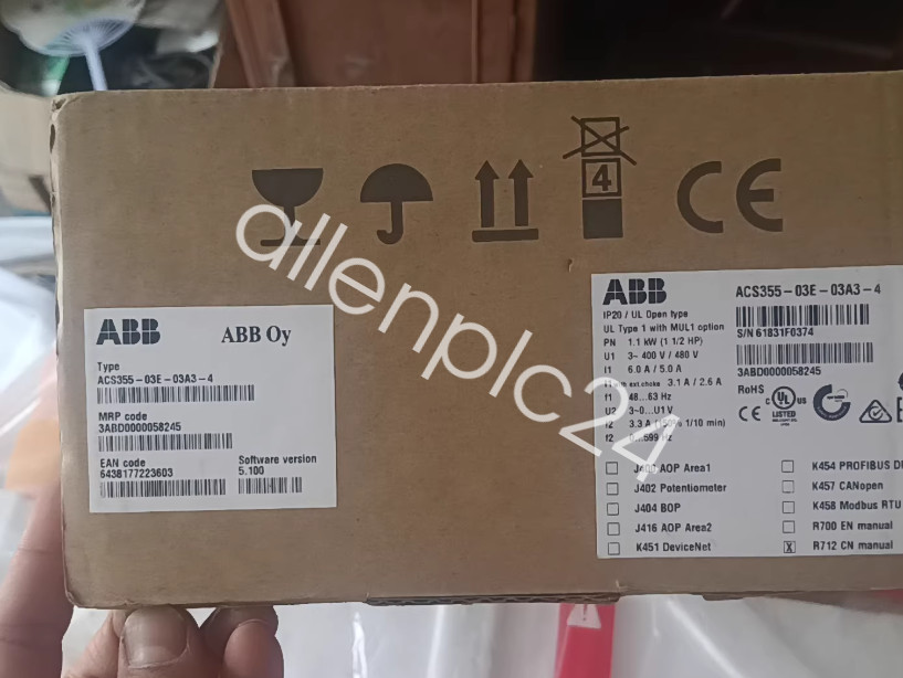 ACS355-03E-03A3-4 ABB inverter brand new FedEx or DHL