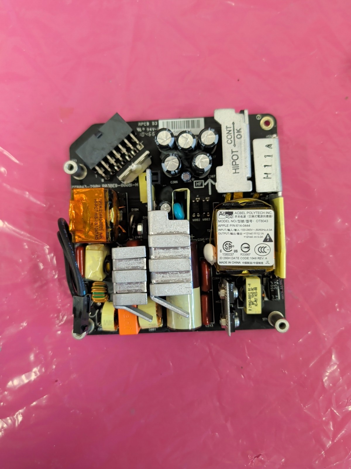 Apple A1311 iMac 205W PSU Power Supply Board AcBel OT8043 614-0444