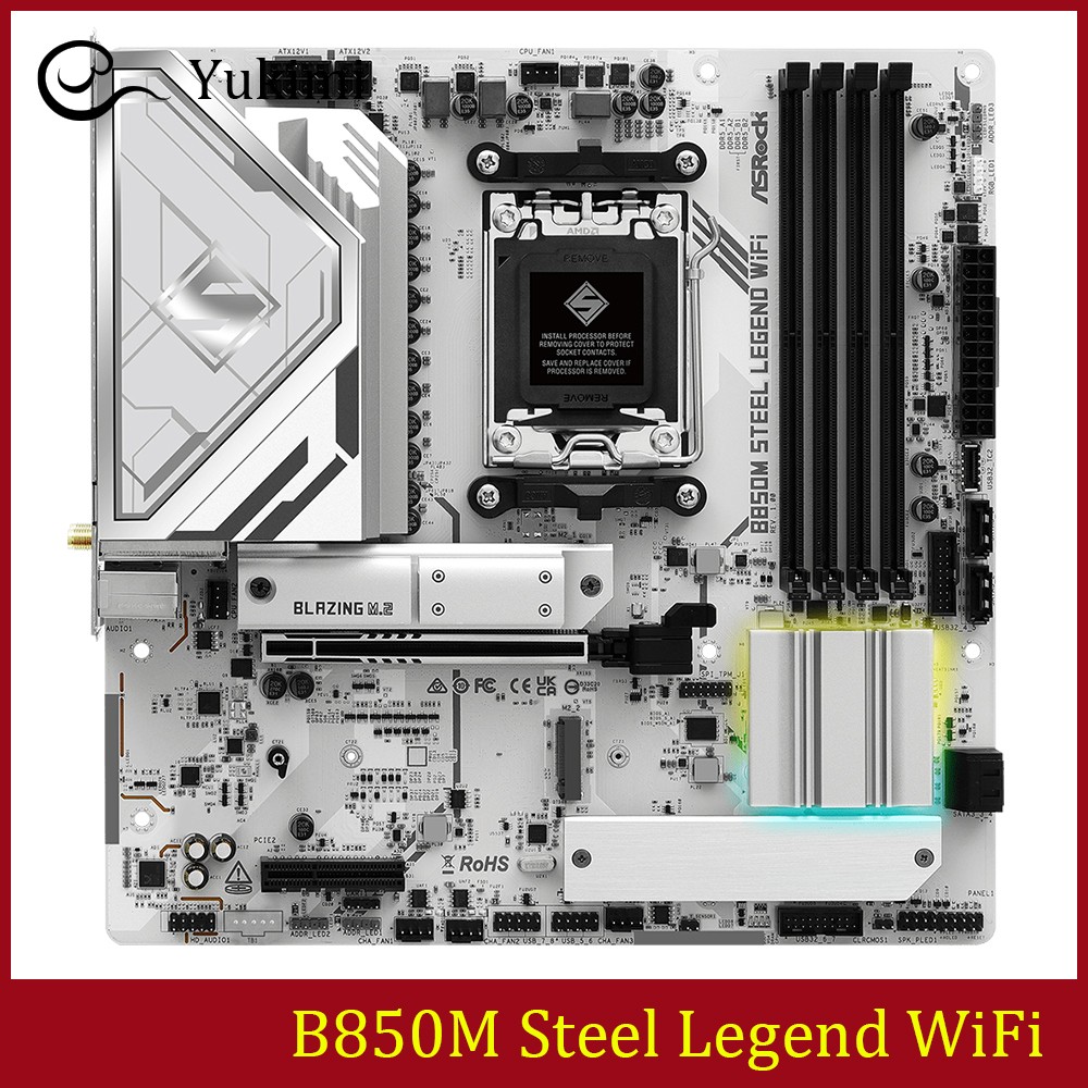 FOR ASROCK B850M Steel Legend WiFi DDR5*4 AMD AM5 256GB Micro ATX Ｍotherboard