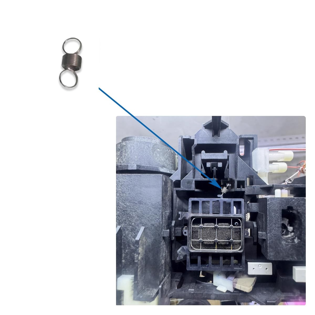 2Pcs Spring L1800 DTF Printhead Cap Top Waste Ink Pad Capping Station Compati...