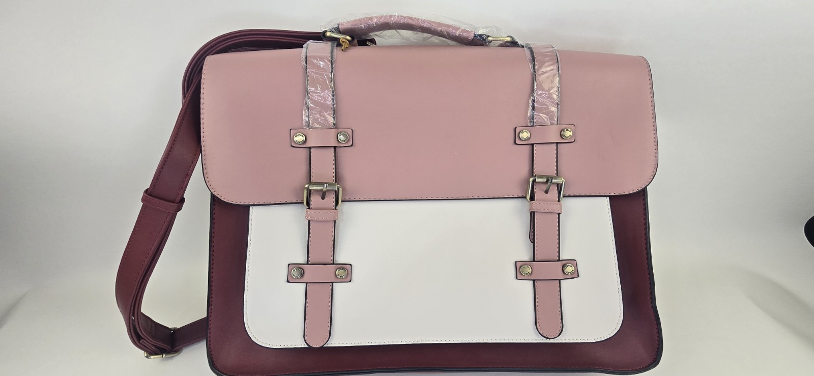 ECOSUSI Laptop Bag for Women 15.6 inch Briefcase Backpack Work Tote Pink 