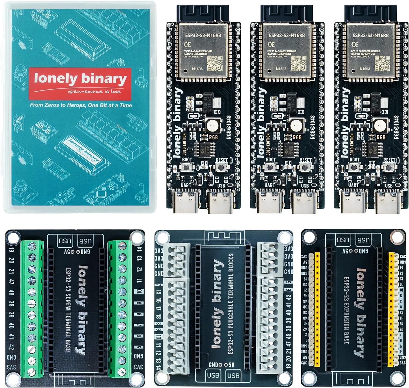 ESP32-S3 Development Board 16MB Flash 8MB PSRAM WiFi Bluetooth 5.0 Kit