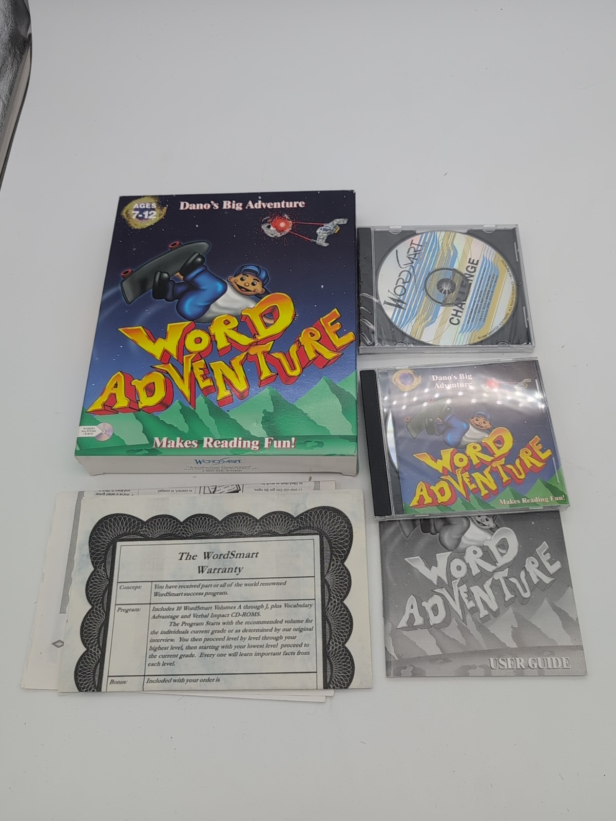 Dano’s Big Adventure Word Adventure PC Big Box Smartek WordSmart Rare Video Game