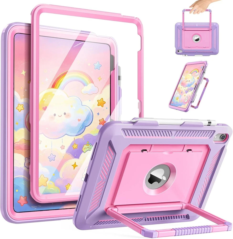 Case for iPad A16 11th Gen 11 Inch, Kids Friendly Shockproof Protective Cover