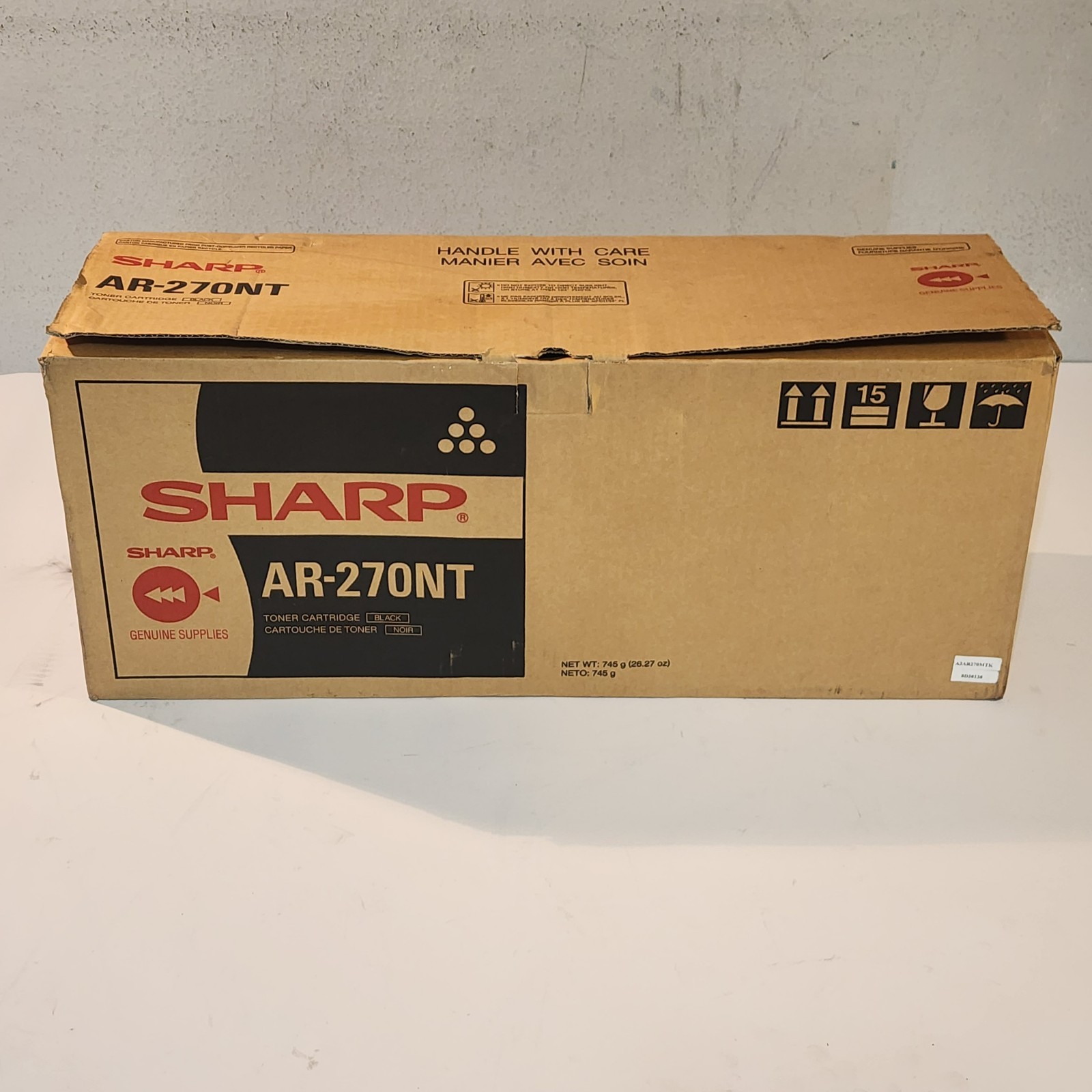 Sharp AR-270NT Black Toner Cartridge Genuine New Sealed Box