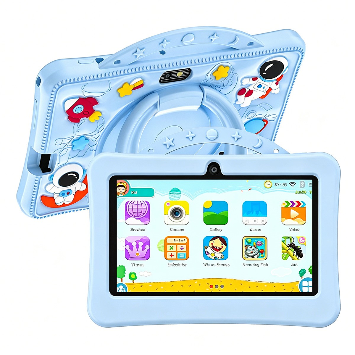 Cartoon Pattern Kids Tablet Android 13 Learning Games 8GB RAM 64GB ROM 5G WIFI