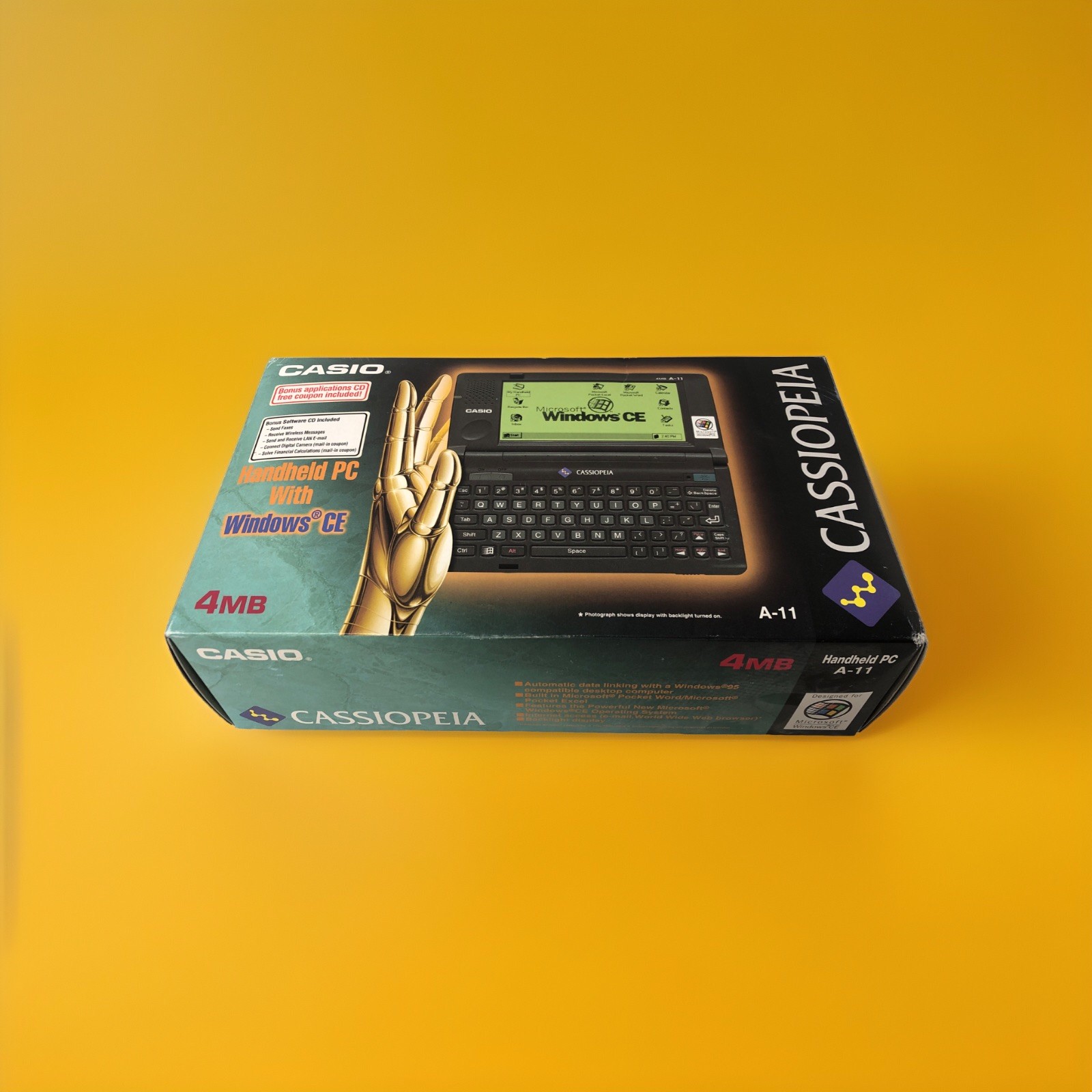 Casio Cassiopeia A-11 4MB Handheld PDA Pocket Computer | Open Box