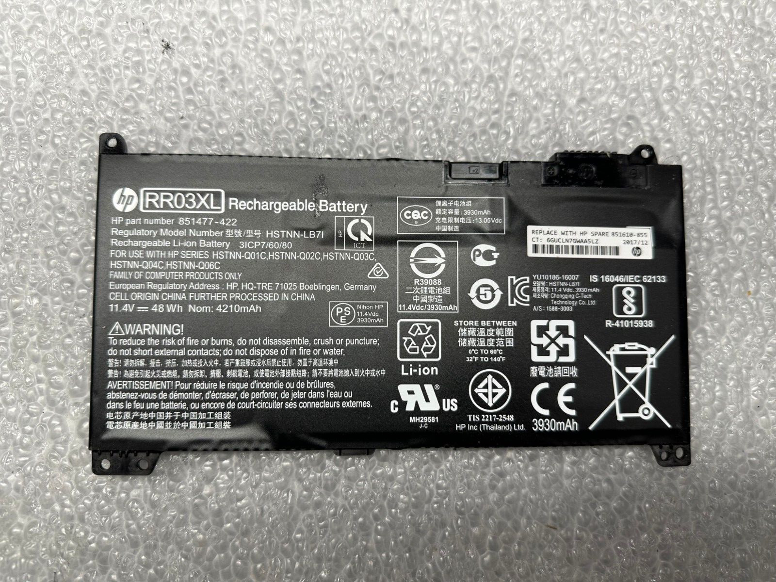 HP Probook 450 G5 genuine original laptop battery RR03XL 851610-855 851477-422