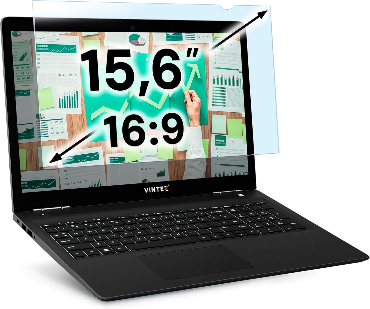 15.6 inch Blue Light Blocking Screen Protector for 16:9 Widescreen Laptop - PC