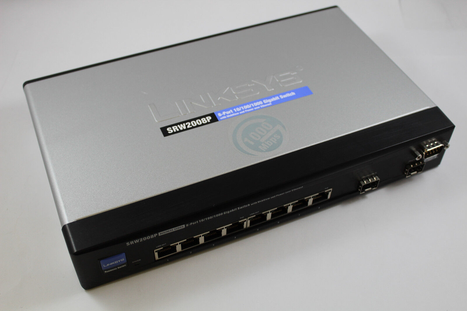 Linksys SRW2008P Business Series 8-port 10/100/1000 Gigabit Switch w/o PwrSupply