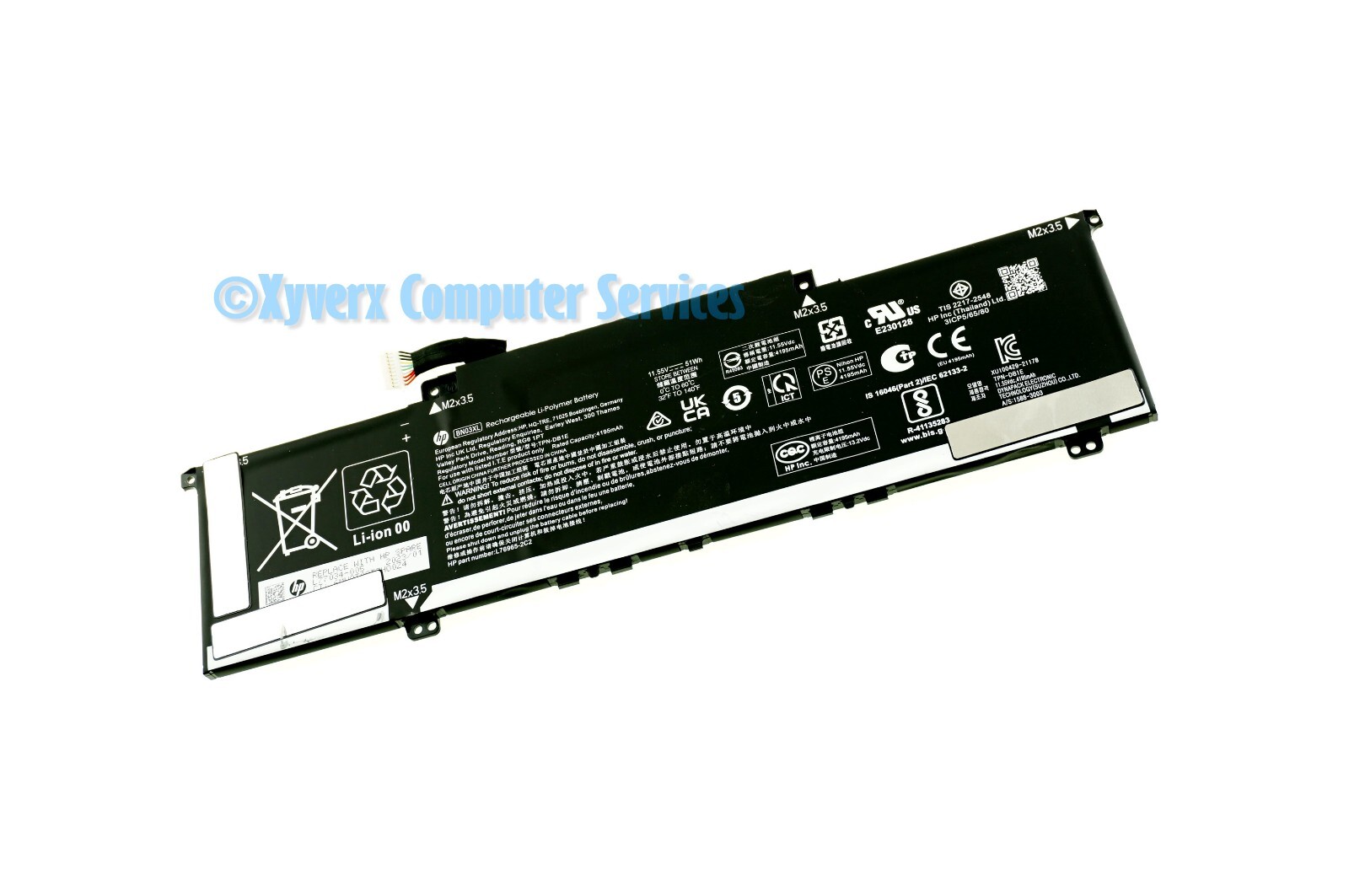 L77034-005 BN03XL OEM HP BATTERY 11.55V 51WH ENVY 15M-ED 15M-ED0013DX (A) (DD114