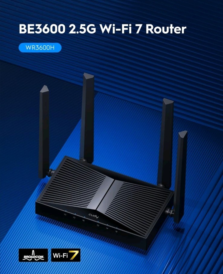 Brand New in Box Cudy BE3600 Gigabit Dual-Band Wi-Fi 7  Router SEALED 