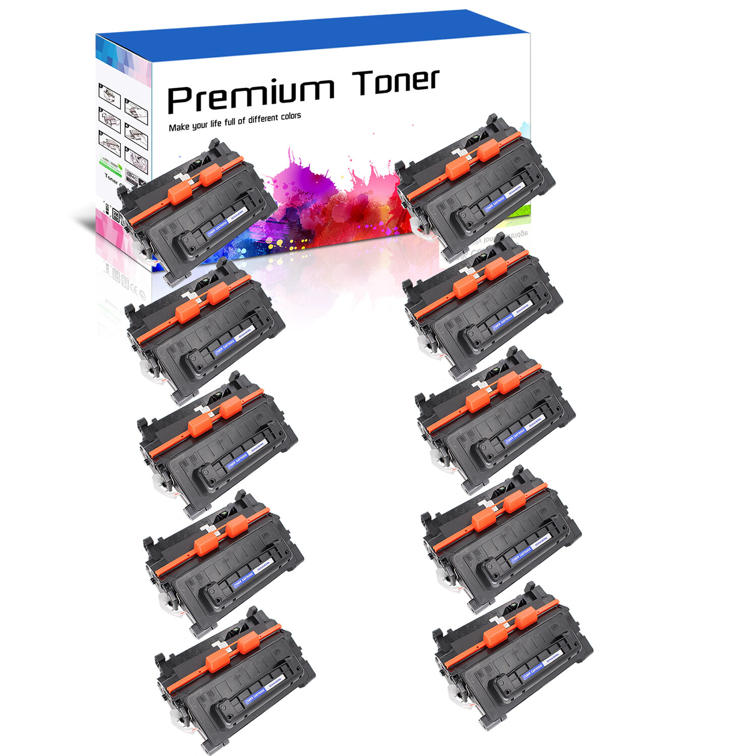10PK CE390A Toner Cartridge For HP LaserJet Enterprise M4555f MFP, 600 M603xh