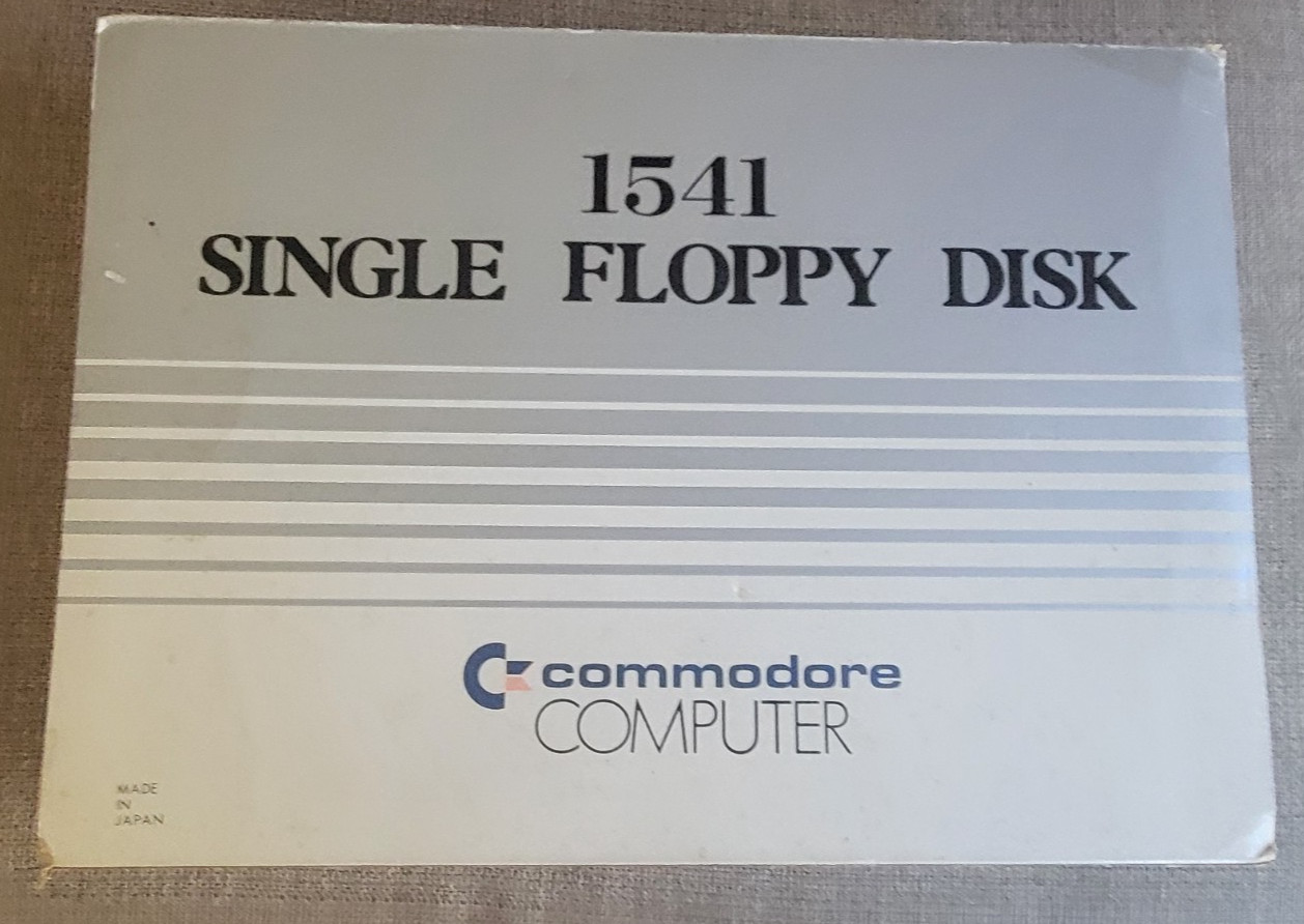 Commodore Computer 1541 Single Floppy Disk Drive In Original Box Untested AS IS