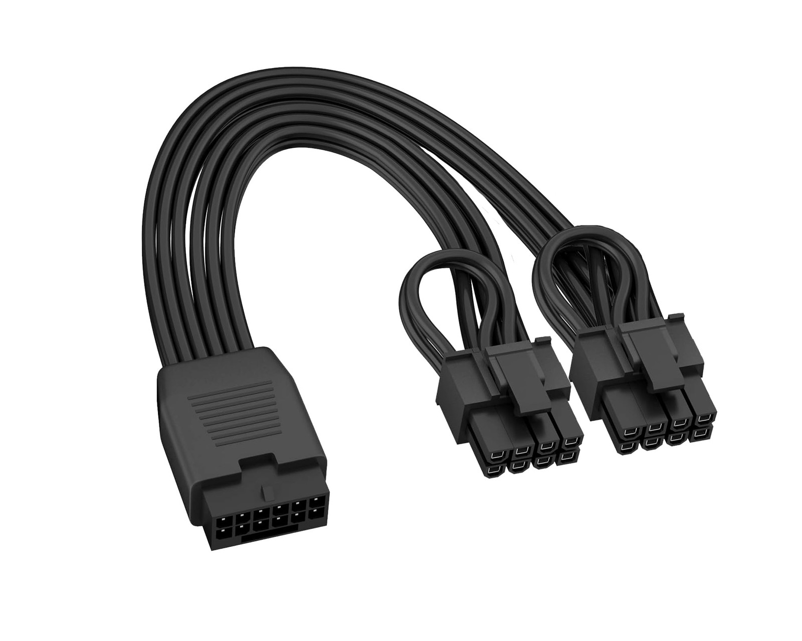 12VHPWR Cable Extension 16 Pin Female to Dual 8 Pin PCIe GPU PSU Conversion