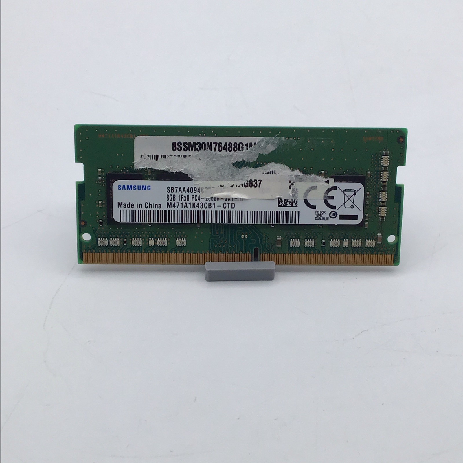 Samsung 8GB (1x8GB) 1Rx8 PC4-2666V-SA1-11 M471A1K43CB1-CTD Laptop RAM