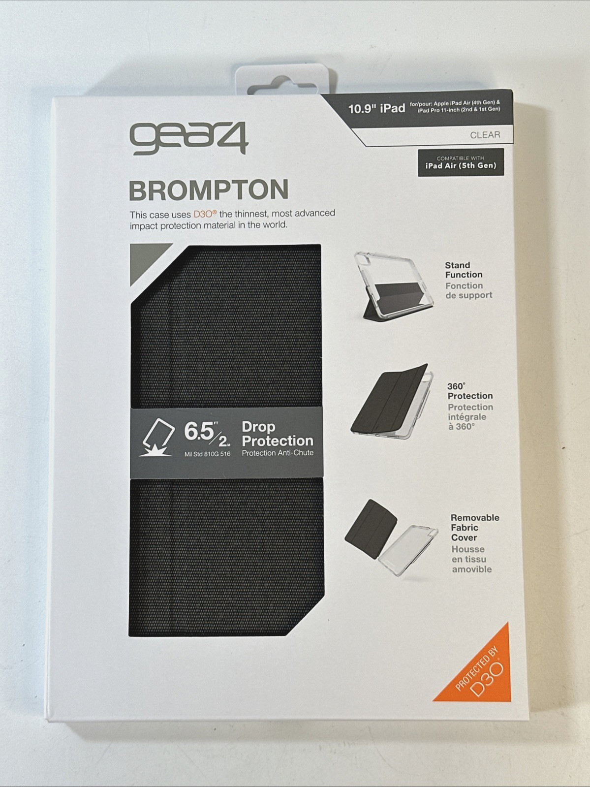 Gear4 Brompton ZAGG Folio Carrying Case 10.9'' iPad Air (4&5th gen)/PRO 11 inch