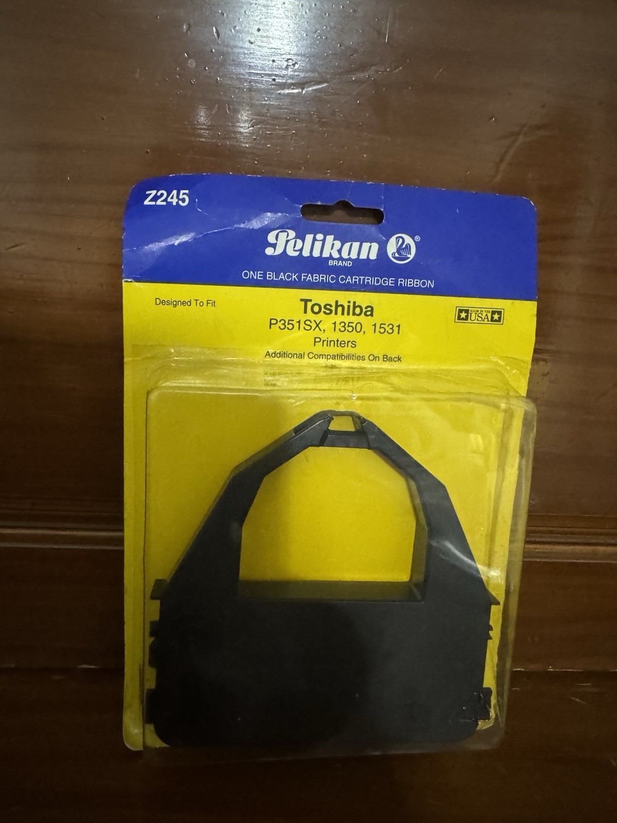 Pelikan Black Fabric Cartridge Ribbon for Toshiba - P351SX,1350,1531 NEW In Pkg.