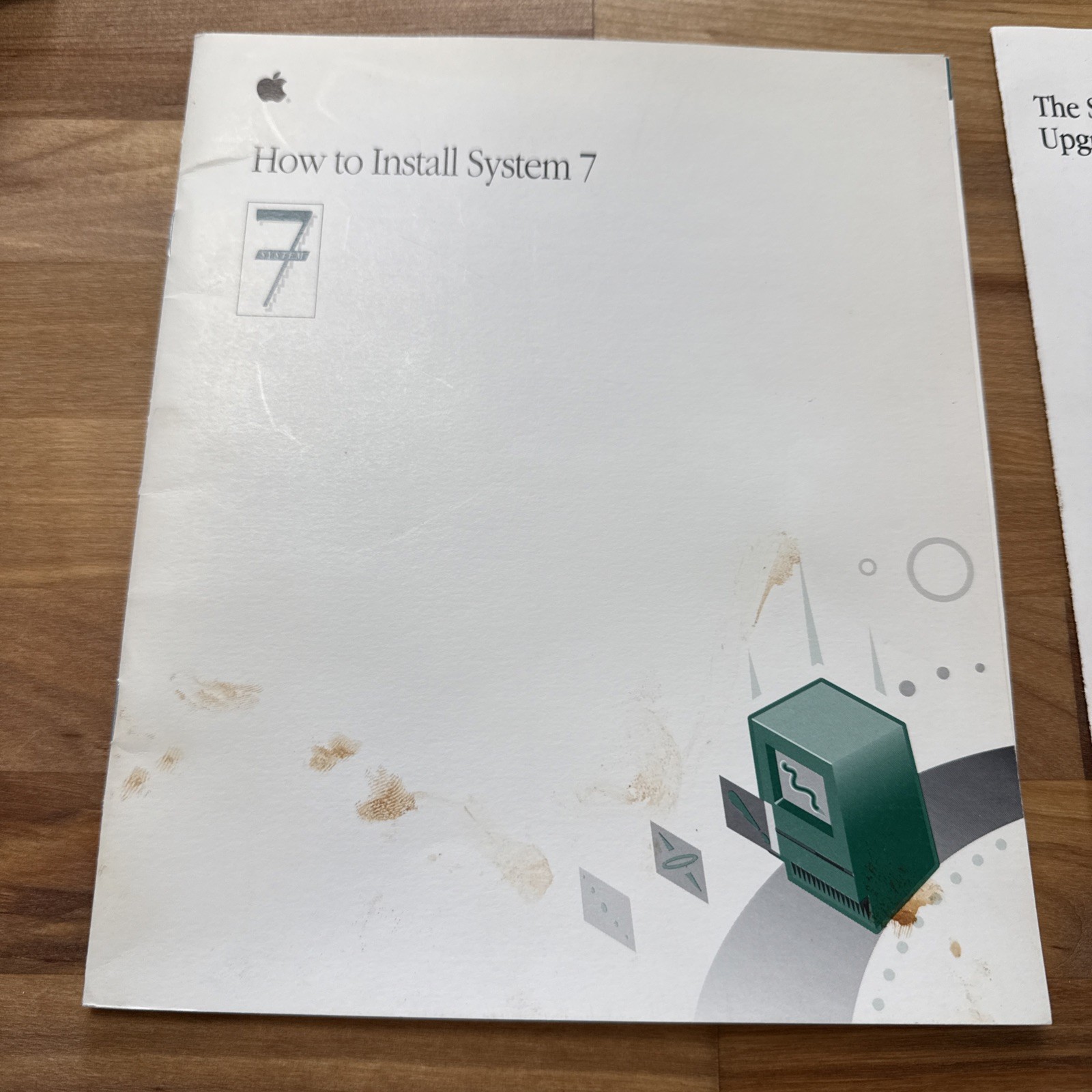 Original Macintosh How to Install System 7 Manual and Insert Apple Computer Inc