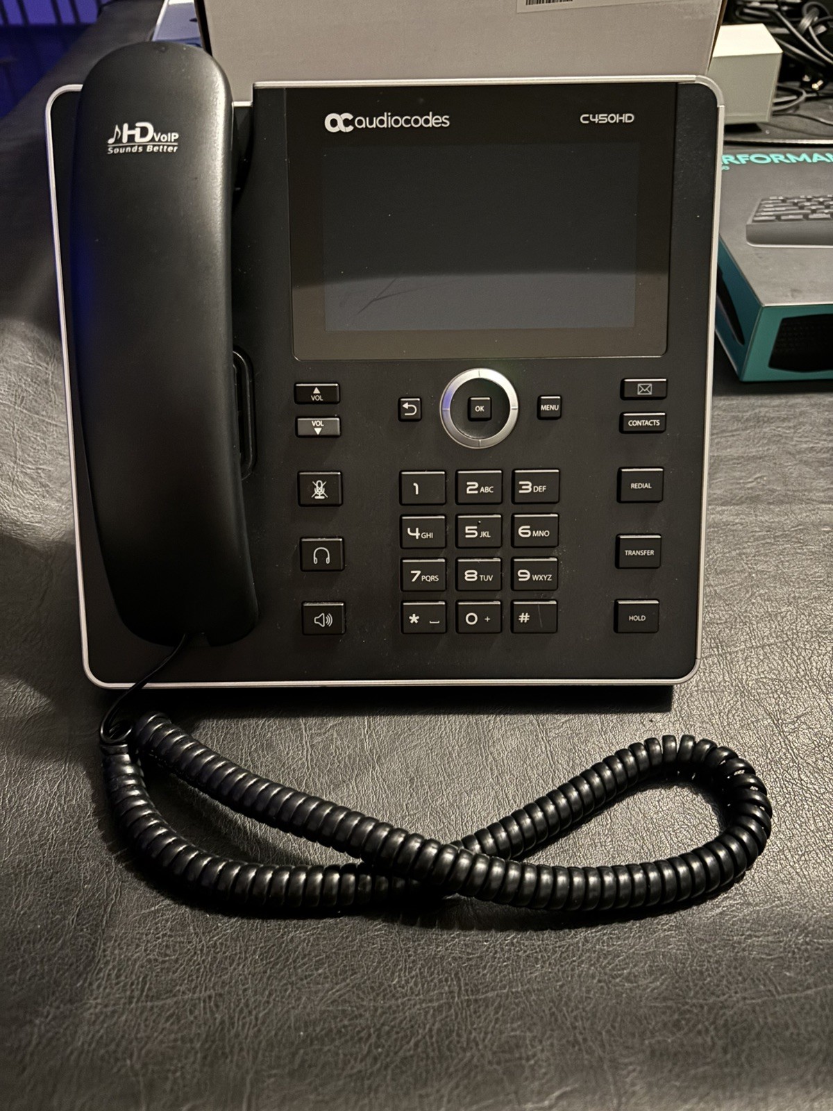 AudioCodes C450HD IP Ethernet Speakerphone TEAMs/Skype - rarely used