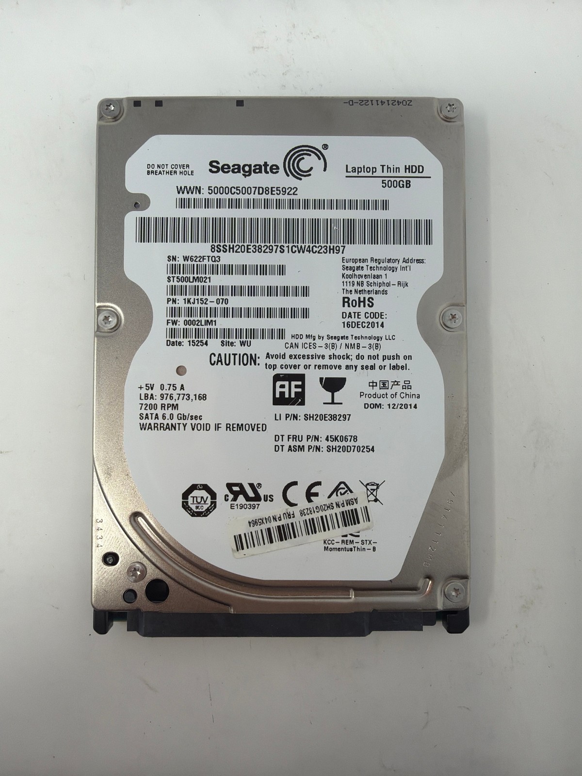 Seagate ST500LM021 500GB SATA Grade B