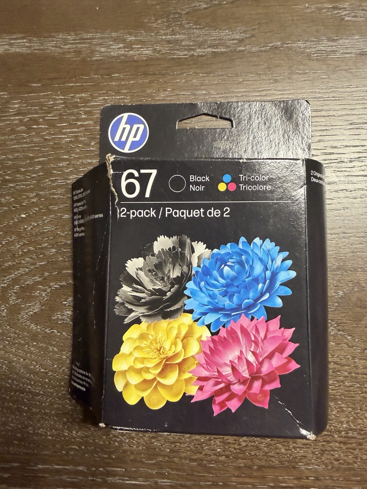 Genuine HP 67 Black and Tri-Color Ink Cartridges 2 Pack OEM