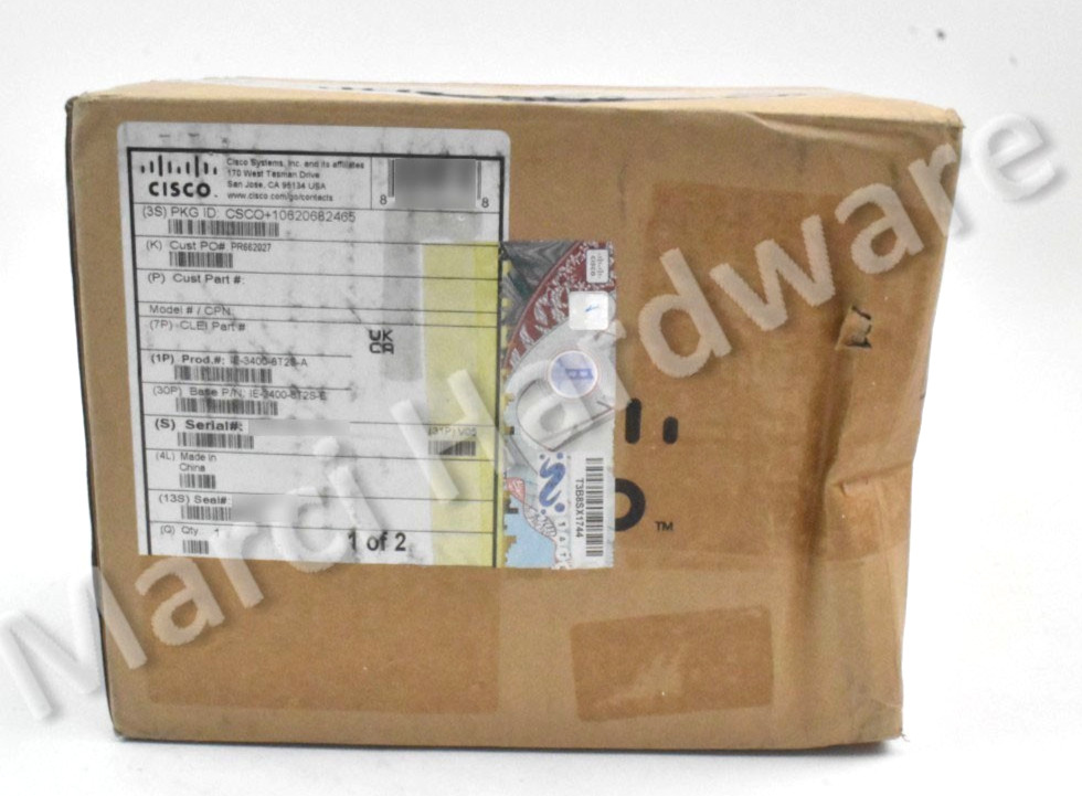 New Sealed Cisco IE-3400-8T2S-A Industrial Ethernet Switch CLEAN SERIAL#