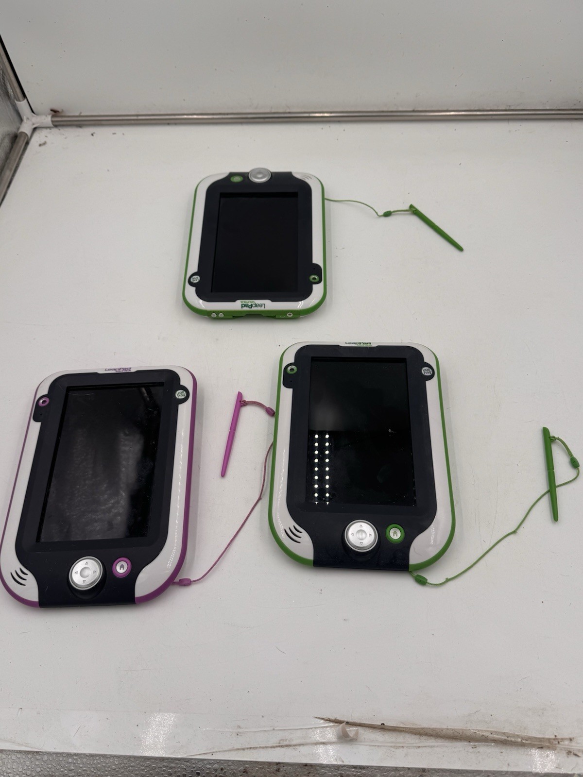 Lot Of 3 Leap Frog: Leap Pad Ultra Tablets Untested No Cracks With Stylist EUc