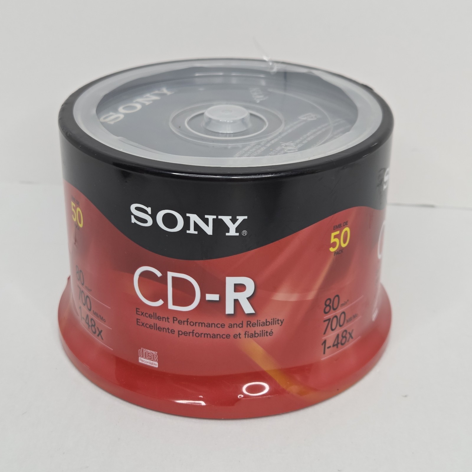 [NEW SEALED] Sony 50 Pack CD-R 80 Minute Blank 700MB 1-48X Recordable Disc