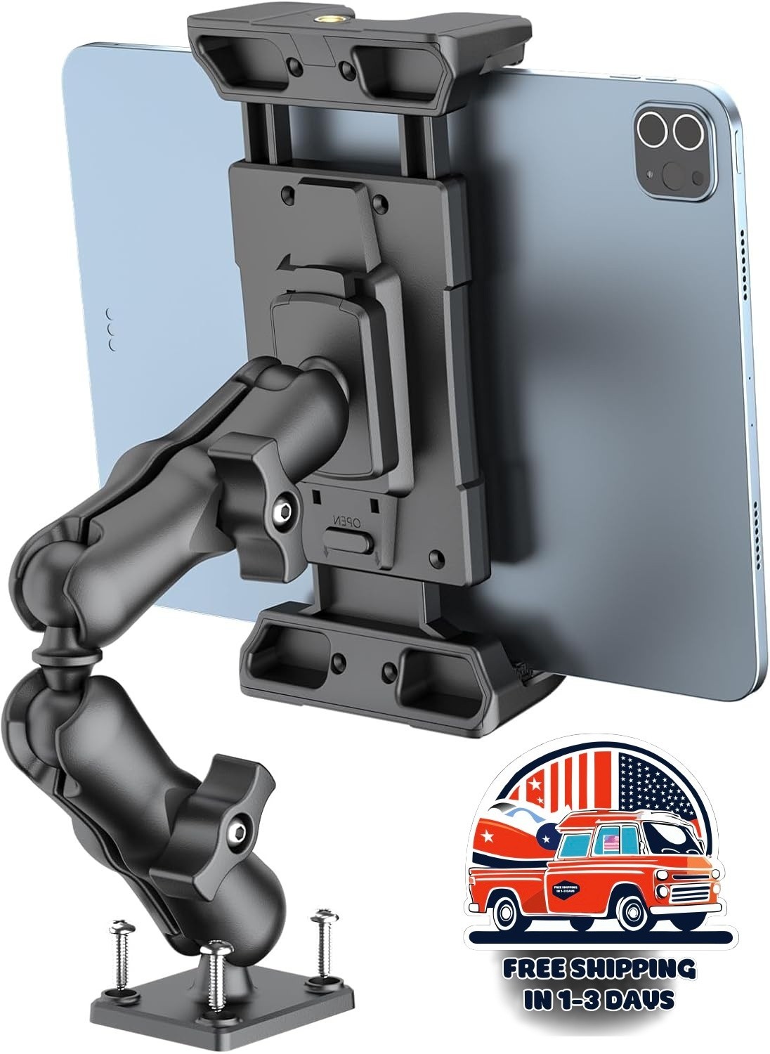 Soporte Para Tableta Para Camión Con Base De Taladro Resistente US NUEVO