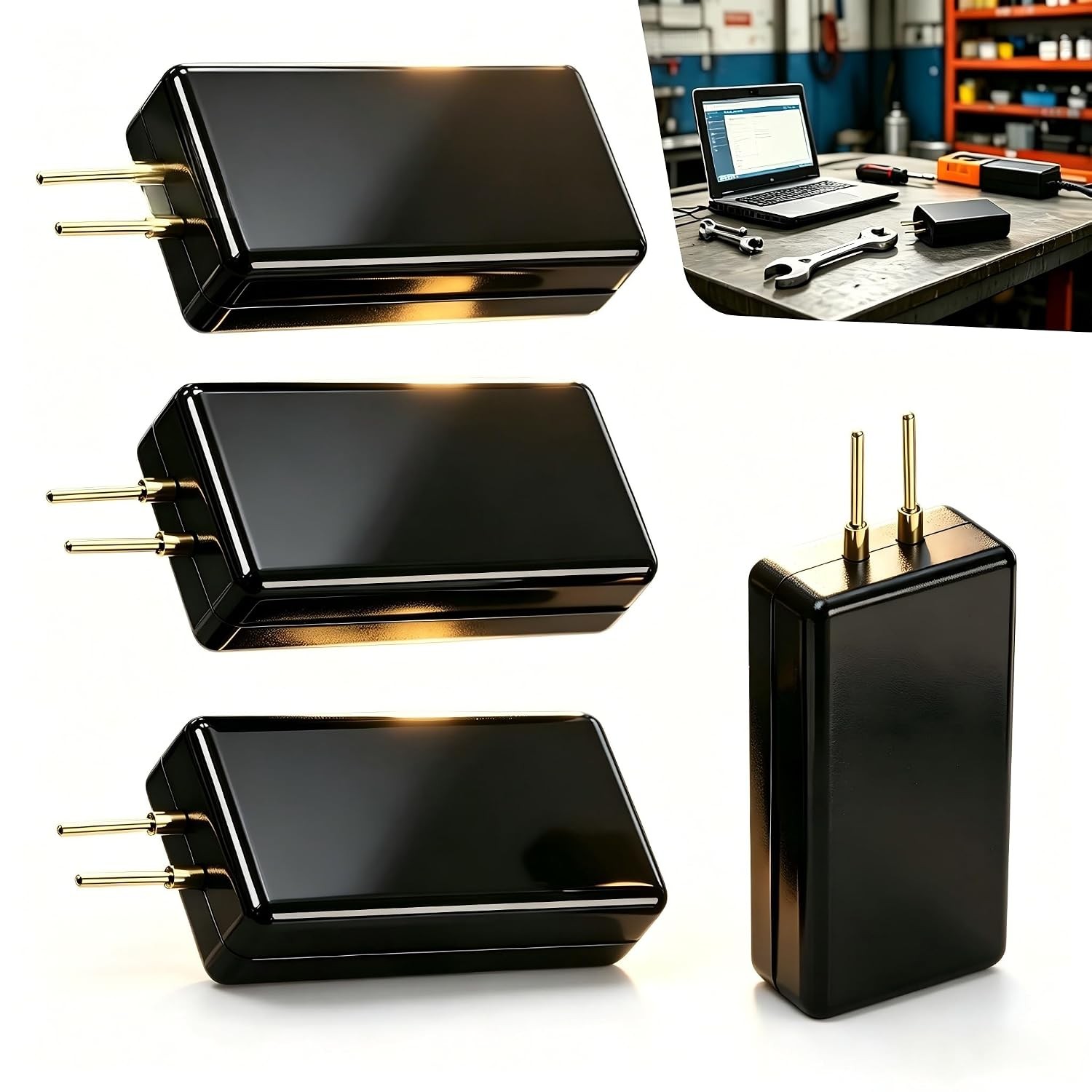 Automotive 12V 2-Pin SRS System Fault Test Diagnostic Resistor 4 PCS 2 Pin SRS