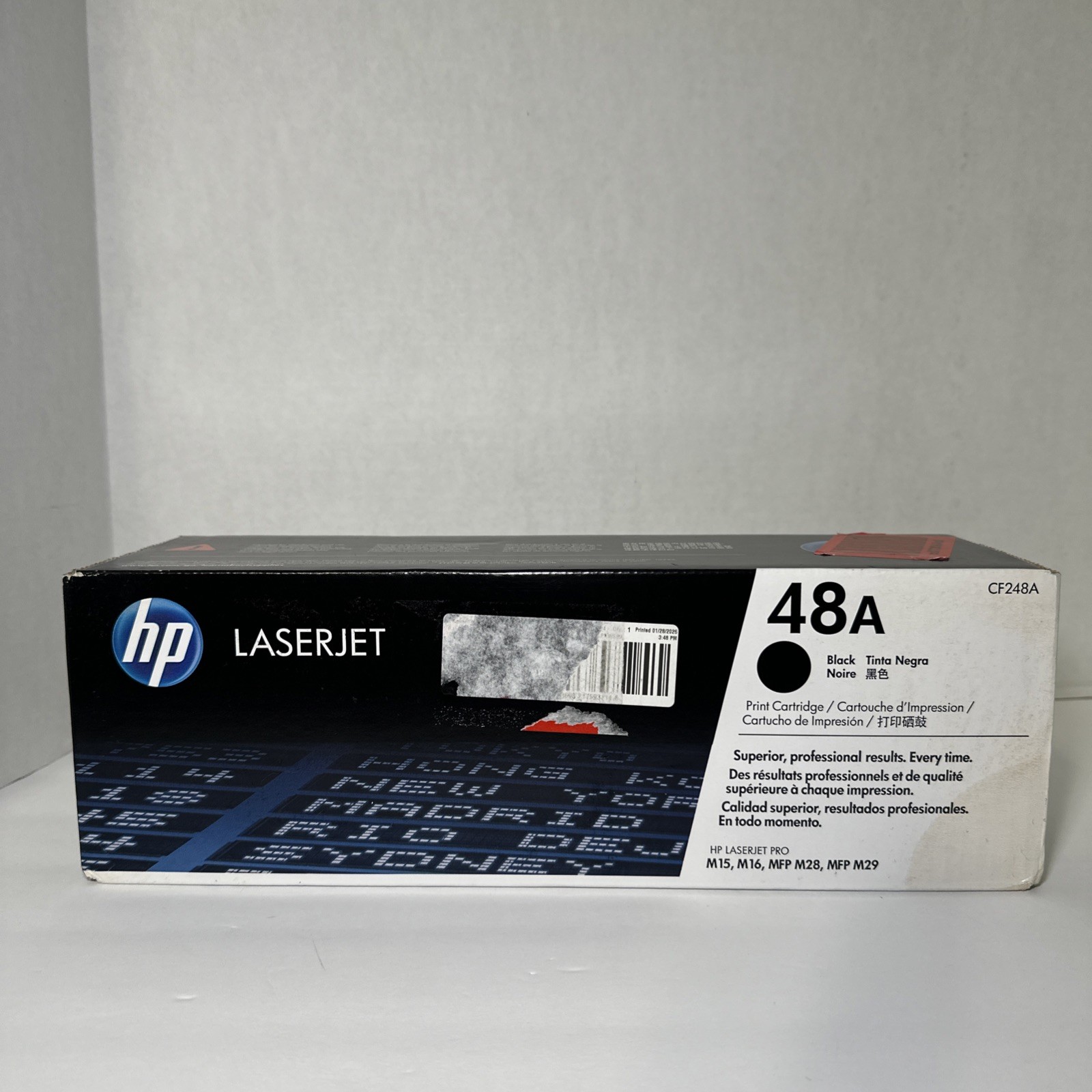 Genuine OEM HP 48A Black Toner Cartridge - CF284A SEALED EXP 10/2025